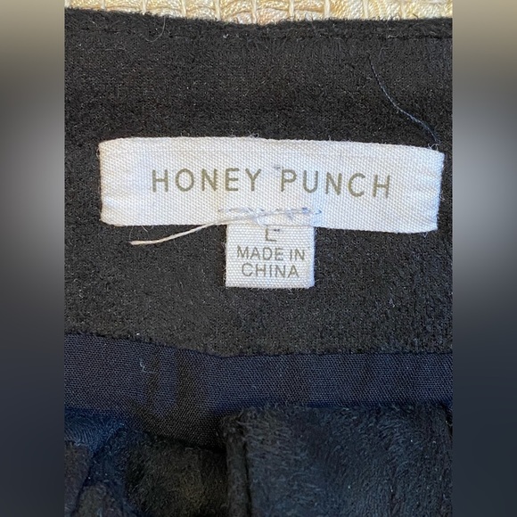 Honey Punch Suede My Day Black Suede Skirt Size L - Picture 9 of 11